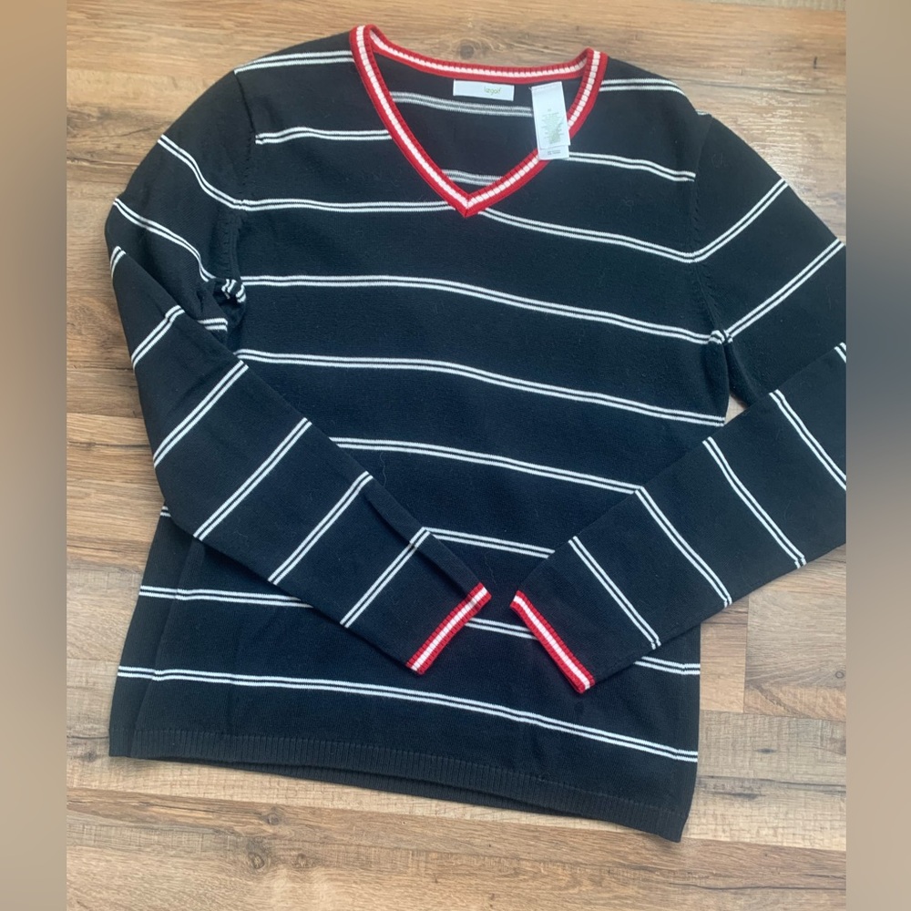 LizGolf ⛳️V-neck Pullover Knit EUC Size-M